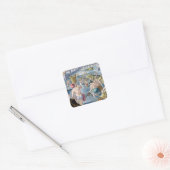 Gevist in Shallow Waters Using Nets, bord 96 voor Vierkante Sticker (Envelop)