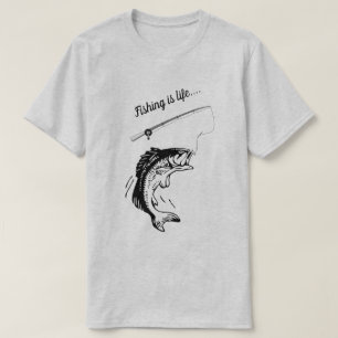 Gevist is Life Fish Rod Reel Line Hook T-shirt
