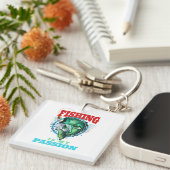 Gevist is mijn passie,  Gevist Cadeauidee Sleutelhanger (Voorkant Rechts)