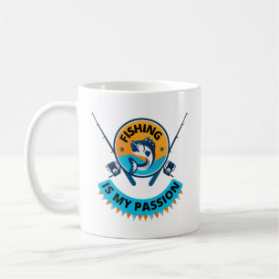 Gevist is mijn passie, laat vissen in T-Shirt Koffiemok