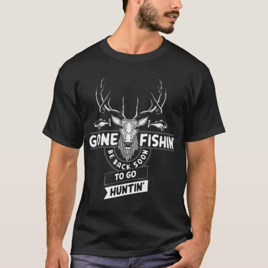 Gevist Jagen Funny Fish Deer Hunter Gag Gift M T-shirt (Voorkant)