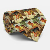  Gevist, jongen met zijn puppy en wormen Stropdas (Opgerold)