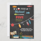 Gevist jongetje verjaardagsuitnodiging. kaart (Voorkant)