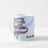 Gevist kampioen kleinzoon mok (Voorkant links)