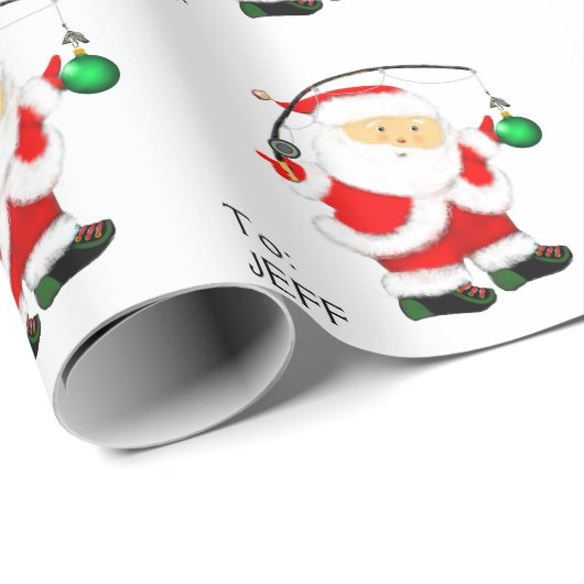 Gevist kerst inpakpapier (Rol Hoek)