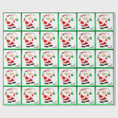 Gevist kerstcadeau cadeaupapier (Vlak)