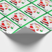 Gevist kerstcadeau cadeaupapier (Hoek)