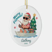 Gevist kerstfeest keramisch ornament (Rechts)