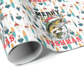 Gevist kerstliefhebbers met Sinterklaasvis Cadeaupapier (Rol Hoek)