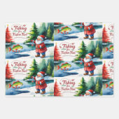 Gevist kerstthema inpakpapier vel (Voorkant 2)