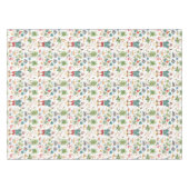 Gevist kerstthema met de kerstman tafelkleed (Voorkant (Horizontaal))