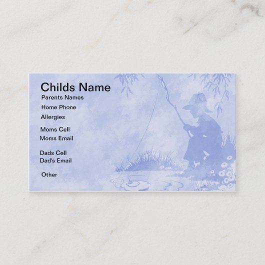 Gevist Kinderen Visitekaartje Contactkaartje (Voorkant)