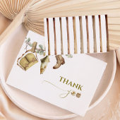 Gevist kleine visser op weg naar het Baby shower Bedankkaart