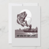  Gevist Lake Fisherman 60ste verjaardag Kaart (Achterkant)