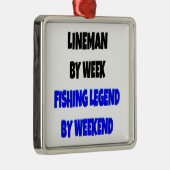 Gevist Legend Lineman Metalen Ornament (Rechts)