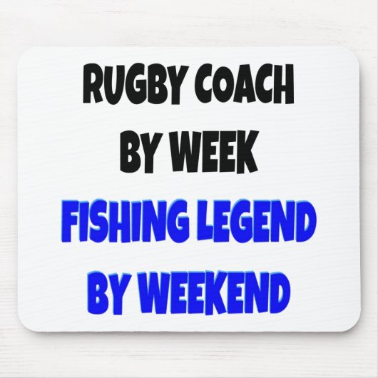 Gevist Legend Rugby Coach Muismat (Voorkant)