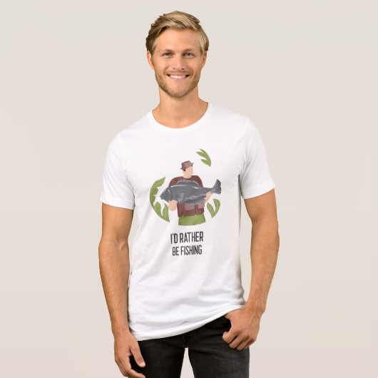 Gevist leven: ik zou liever zijn Tri-Blend shirt (Voorkant volledig)