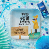 Gevist liefhebbers 40e verjaardag papieren bordje (Feest)