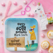 Gevist liefhebbers 40e verjaardag papieren bordje (Feest)