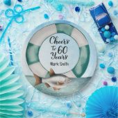 Gevist liefhebbers 60e Verjaardag waterverf Papieren Bordje (Feest)