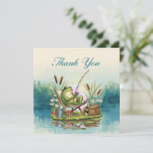 Gevist liefhebbers Anglers vissers Bedankkaart (Staand voorkant)