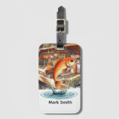 Gevist liefhebbers bagagelabel (Voorkant (verticaal))