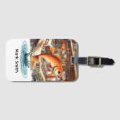 Gevist liefhebbers bagagelabel (Voorkant (horizontaal))