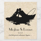  Gevist liefhebbers Boat Wine Labels Wijn Etiket (Enkel label)