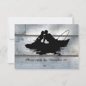 Gevist Liefhebbers Boot Oud Hout rsvp met envelopp (Achterkant)