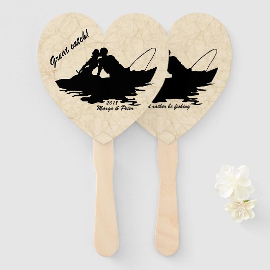  Gevist liefhebbers Handwaaier (Voorkant en achterkant)