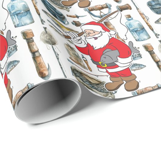 Gevist liefhebbers van kerstman cadeaupapier (Rol Hoek)