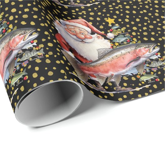 Gevist liefhebbers van kerstman cadeaupapier (Rol Hoek)