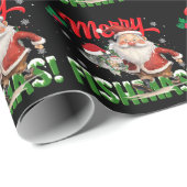 Gevist liefhebbers van kerstman cadeaupapier (Rol Hoek)