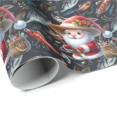 Gevist liefhebbers van kerstman cadeaupapier (Rol Hoek)