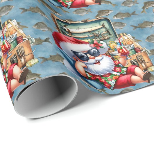 Gevist liefhebbers van kerstman cadeaupapier (Rol Hoek)