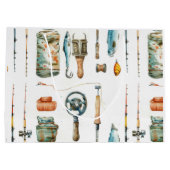 Gevist liefhebbers van kerstman groot cadeauzakje (Achterkant)