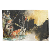 Gevist liefhebbers waterverf kussensloop (Voorkant)