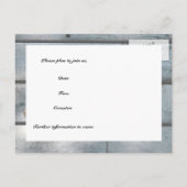 Gevist liefhebbers Wood Save the Date Aankondigingskaart (Achterkant)