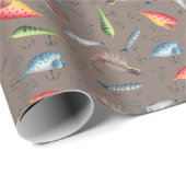 Gevist lokken op grijs-bruin cadeaupapier (Rol Hoek)