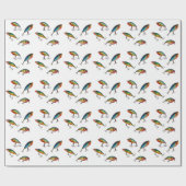 Gevist lokpatroon cadeaupapier (Vlak)