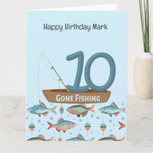 Gevist Lover 10th Birthday Kaart