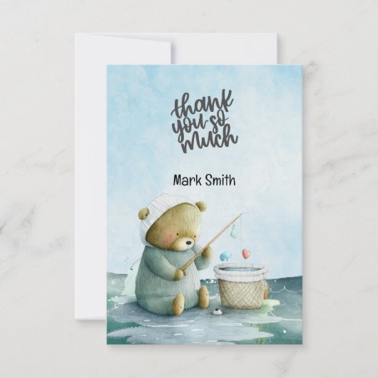 Gevist Lover waterverf Bedankkaart (Voorkant)