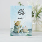 Gevist Lover waterverf Bedankkaart (Staand voorkant)