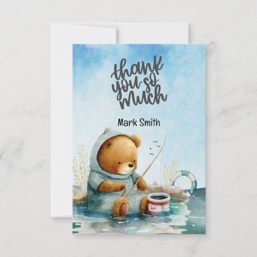 Gevist Lover waterverf Bedankkaart (Voorkant)