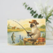 Gevist Lover waterverf Bedankkaart (Staand voorkant)