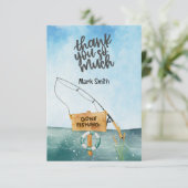 Gevist Lover waterverf Bedankkaart (Staand voorkant)