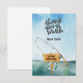 Gevist Lover waterverf Bedankkaart (Voorkant / Achterkant)