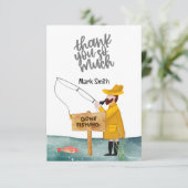 Gevist Lover waterverf Bedankkaart (Staand voorkant)