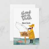 Gevist Lover waterverf Bedankkaart (Voorkant / Achterkant)