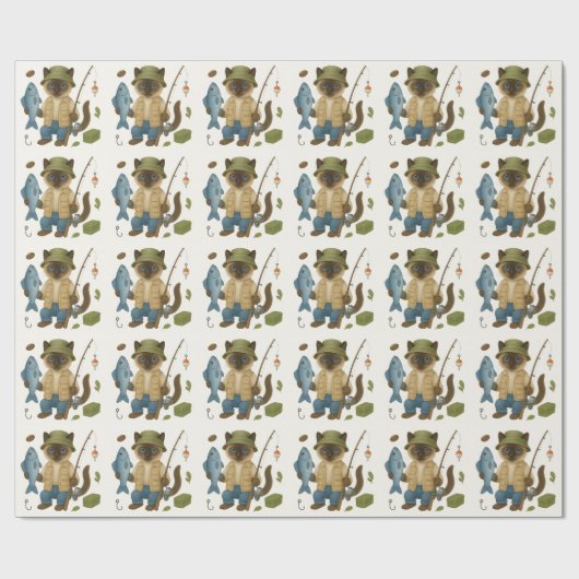 Gevist Lover waterverf voor Cat Lovers Cadeaupapier (Vlak)